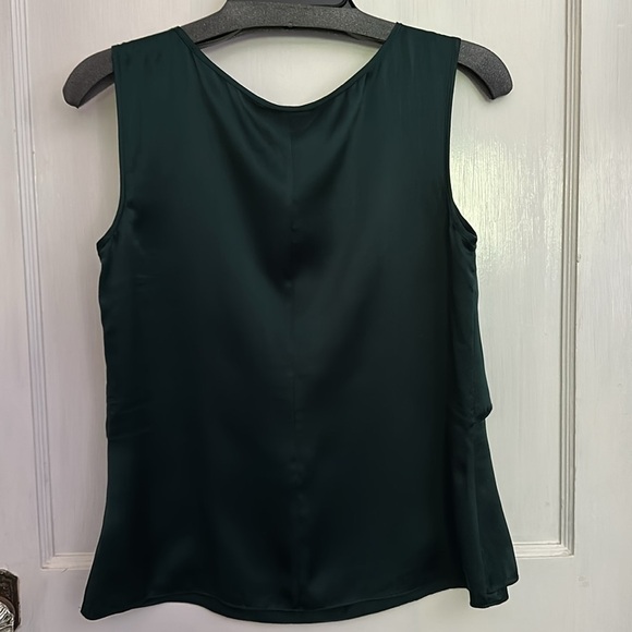 TALBOTS Layered Sleeveless Silk Blouse - Evergreen - Picture 6 of 7